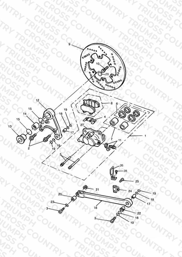 Rear Brake Disc and Caliper