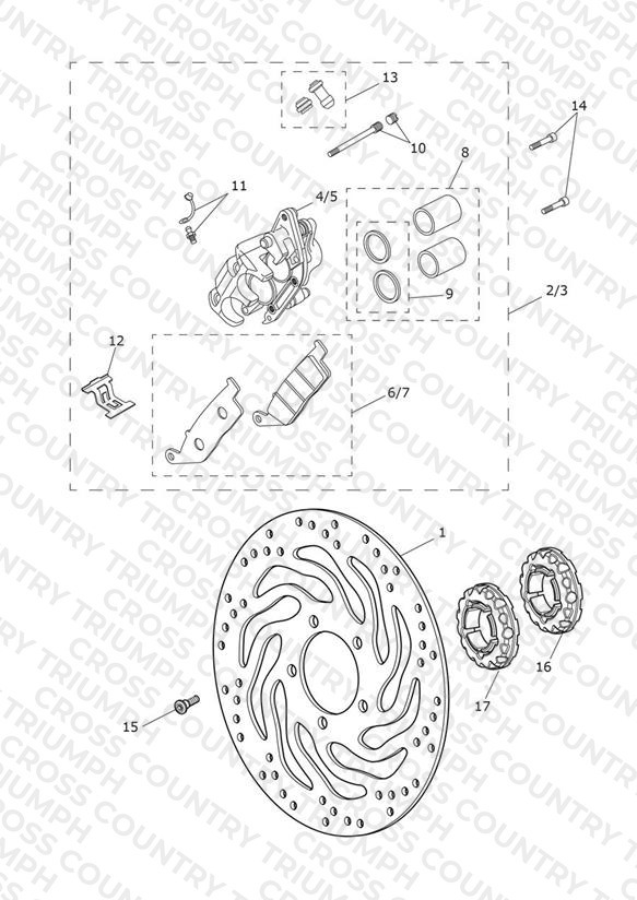 Front Brake Caliper & Disc