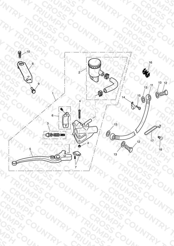 Front Brake Master Cylinder & Hoses