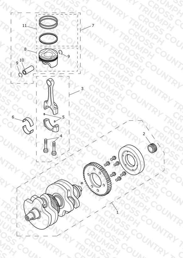 Crankshaft, Connecting Rods & Pistons