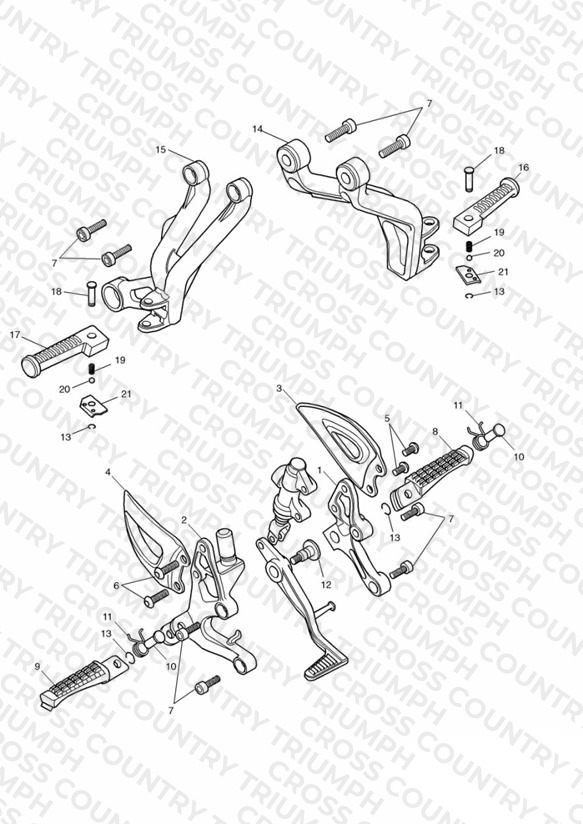Footrests & Mountings 186151 »