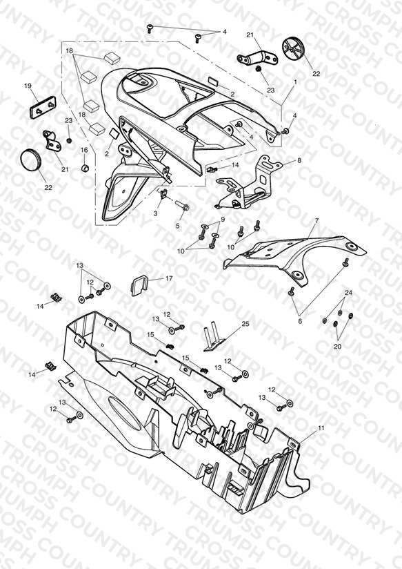 Rear Mudguard & Battery Box