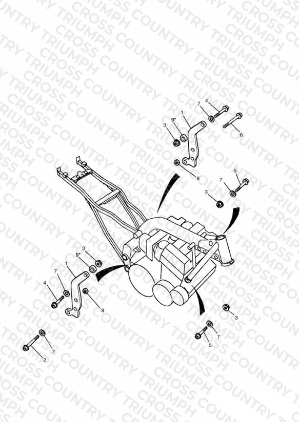 Linkage Carrier/Engine Mounting Bolts