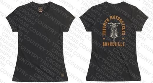 Bonneville Ladies T120 Tee Black