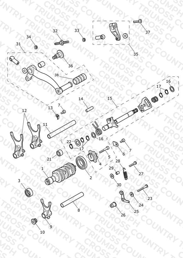 Gear Selectors & Pedal