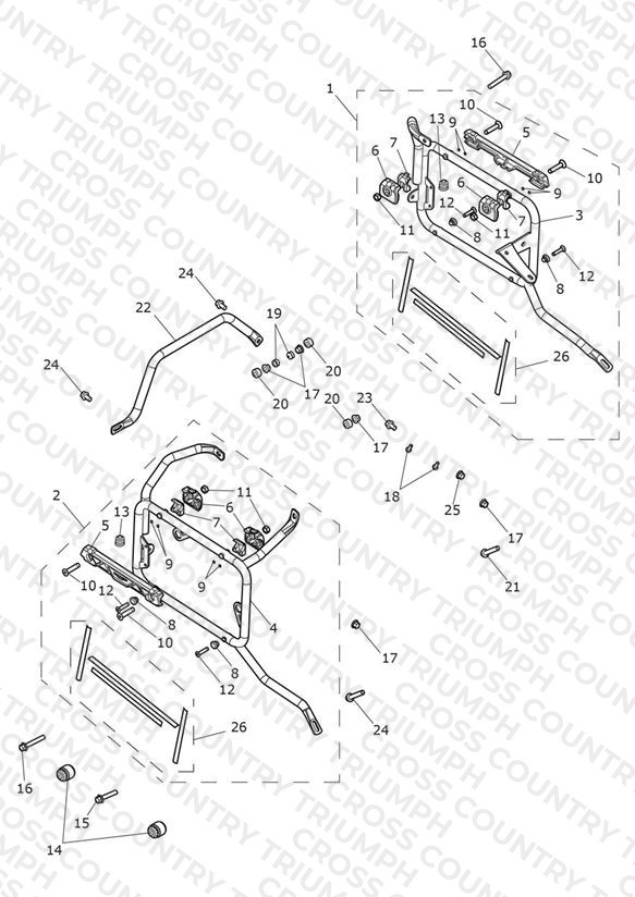 Mounting Frame, Panniers