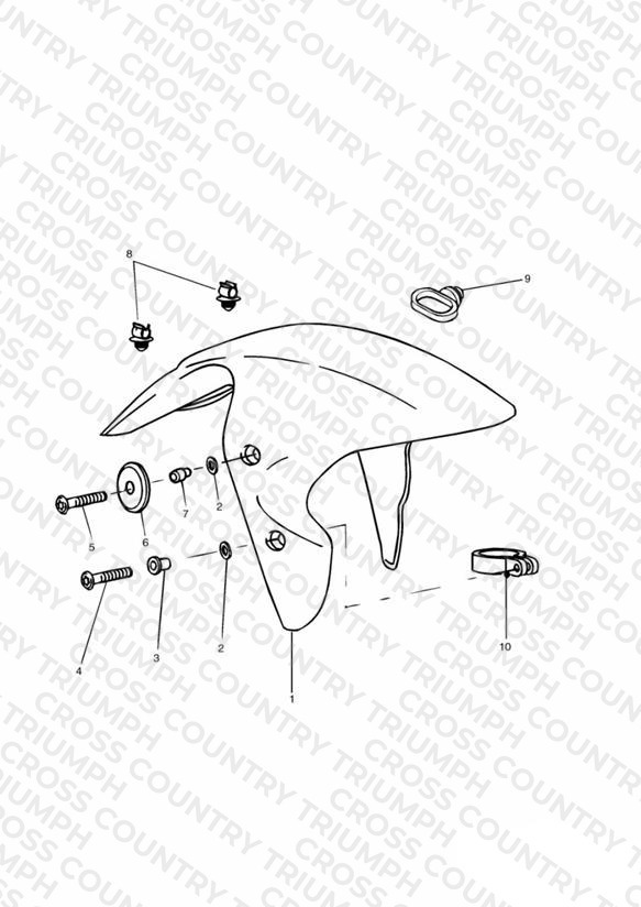 Front Mudguard US,CA,SG Only