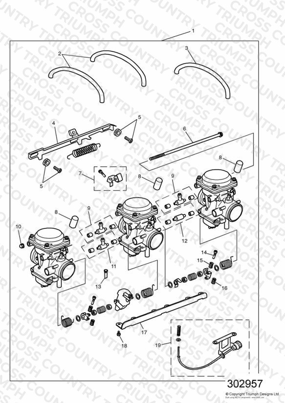 Carburettors US California models only ENG NO 55616 »