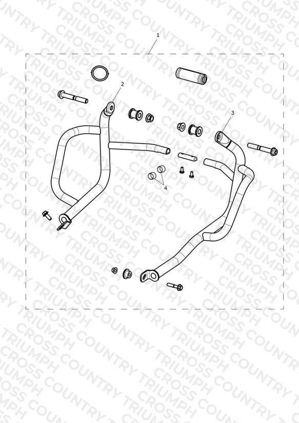 Dresser Bar Kit, Cage, Stainless Steel