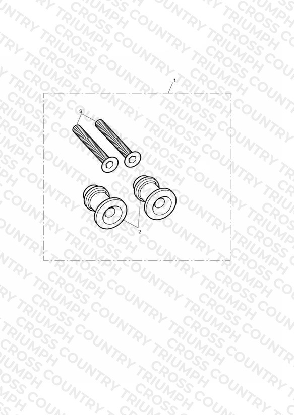 Anodised Paddock Stand Bobbins Kit, Black
