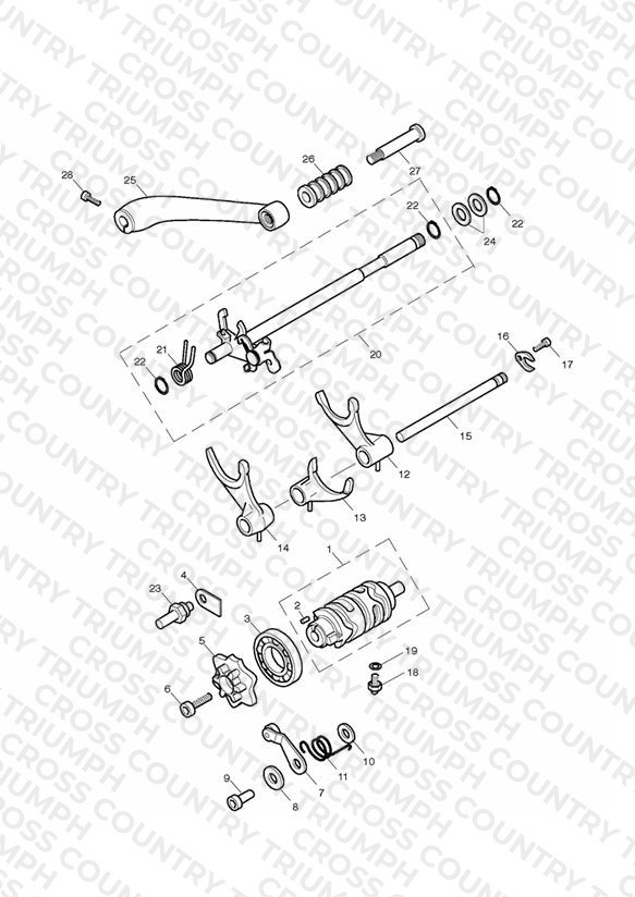 Gear Selectors & Pedal