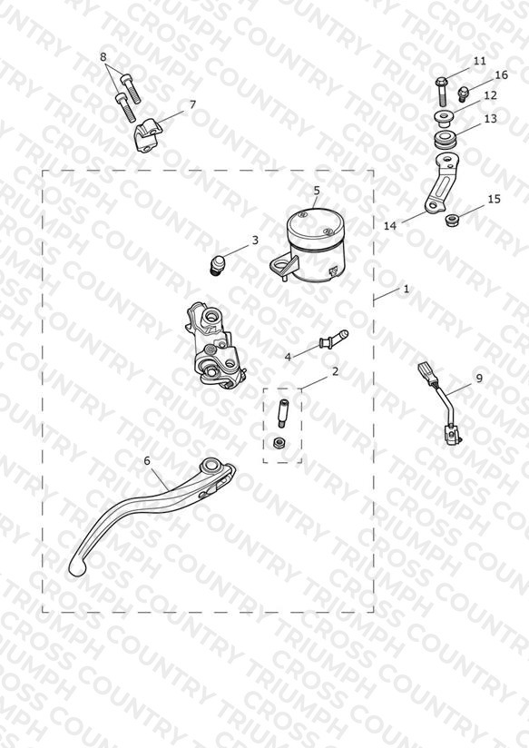 Front Brake Master Cylinder & Hoses - CN Only