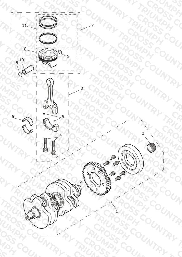 Crankshaft, Connecting Rods & Pistons