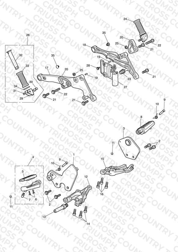 Footrests & Mountings