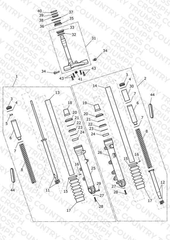 Front Forks & Lower Yokes