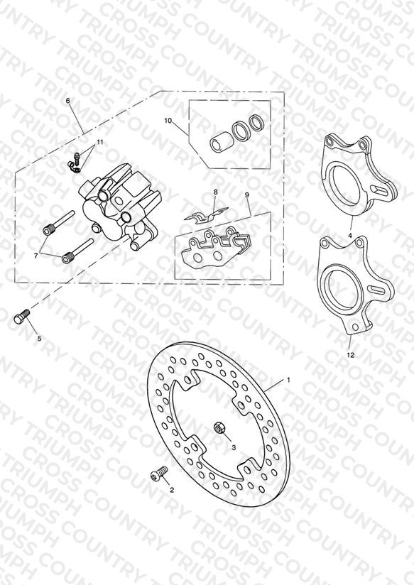 Rear Brake Caliper & Disc