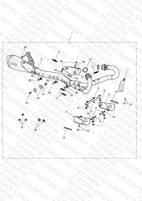 Silencer Kit, High Level, Slv