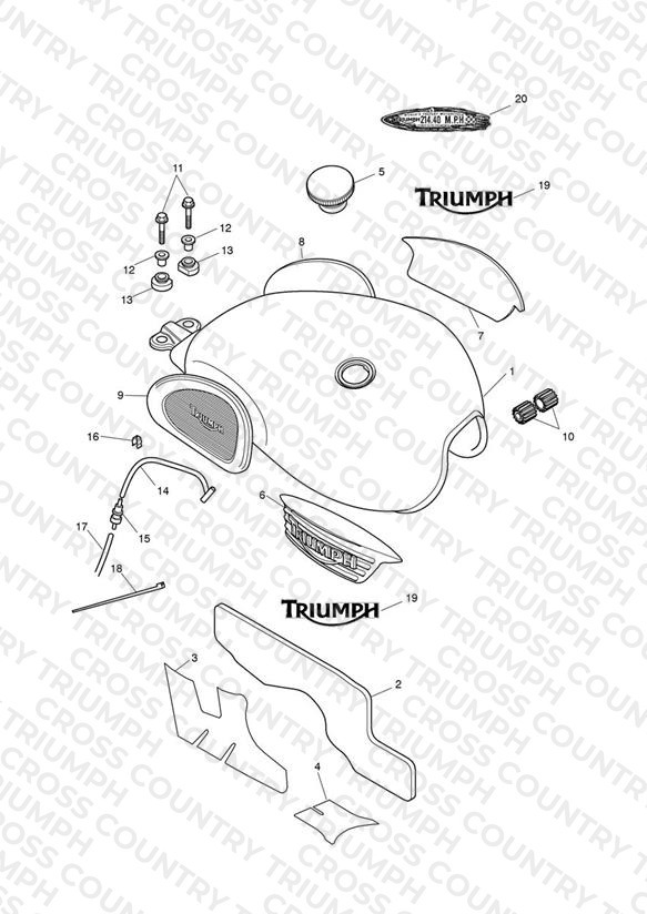 Fuel Tank & Fittings - N/A Steve McQueen Edition