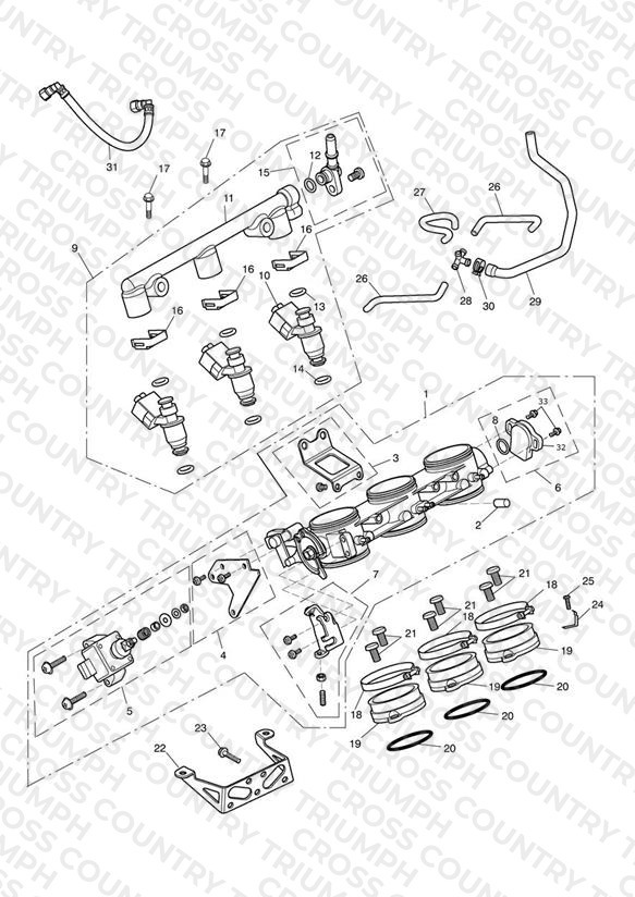 Throttles, Injectors and Fuel Rail