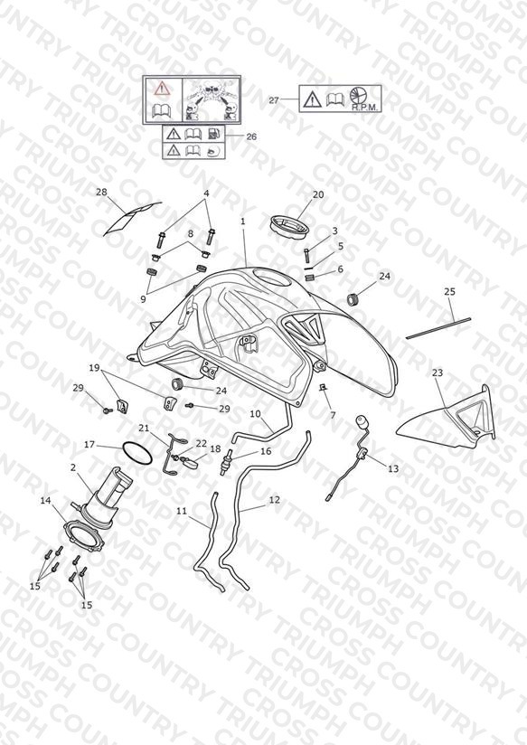 Fuel Tank, Fuel Pump & Fittings