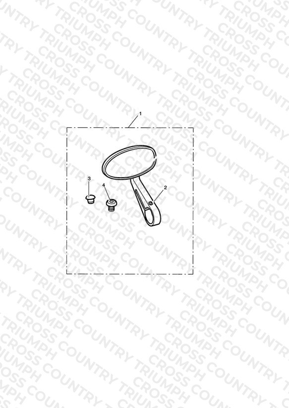 Mirror Bar End, Clear, Anodised