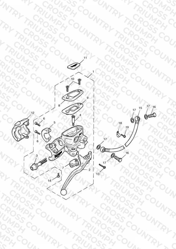 Front Brake Master Cyl & Hoses 281466-F2/279279-F4 >