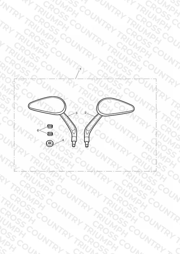 Oval Mirrors, Kit, Drilled