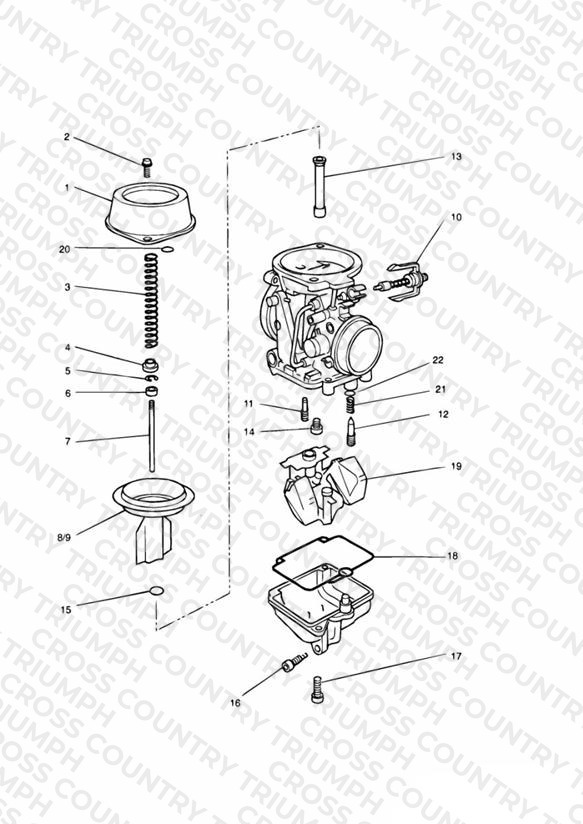 Carburettor Parts 3 Cyl (Carb Assy T1240900 & T1240620)