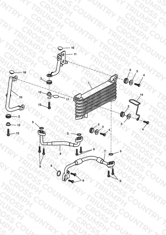 Oil Cooler - Eng No 261328 >