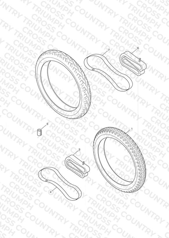 Tyres, Valves & Balance Weights - Bonneville T100
