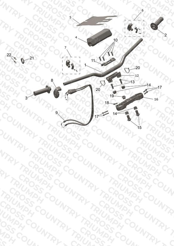 Handlebars, Upper Yoke & Mirrors