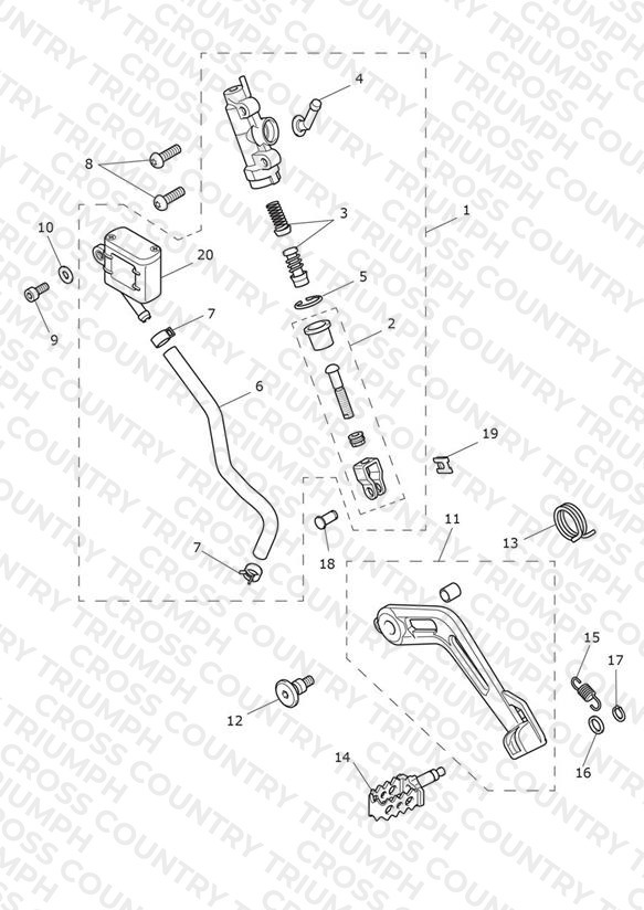 Rear Brake M/Cylinder Assy