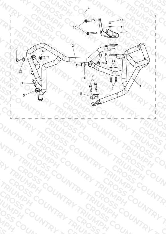 Upper Engine Bar Kit, SS