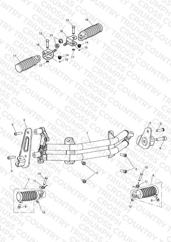 Footrests & Mountings 469051 > 617620