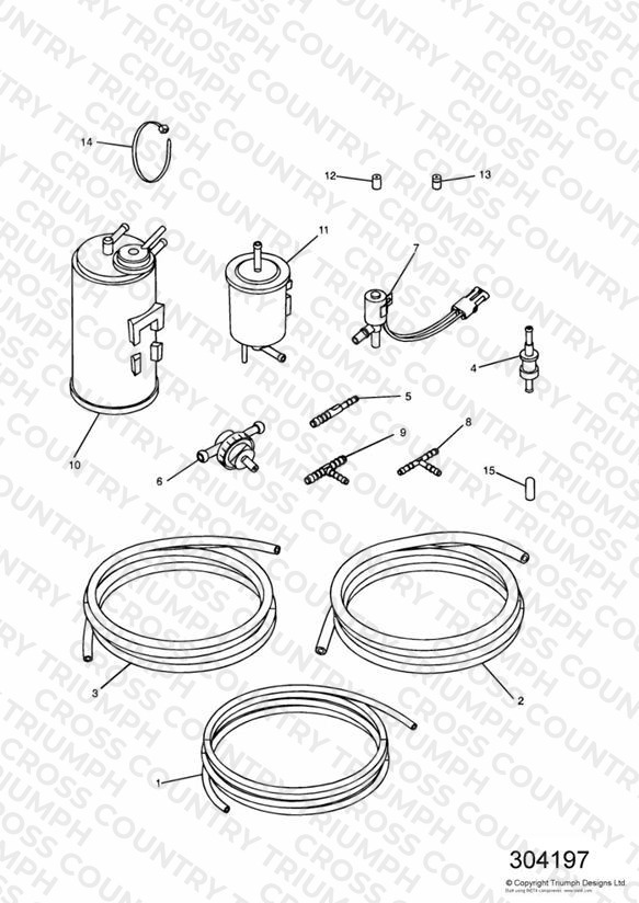Evaporative Loss Equipment US California models only