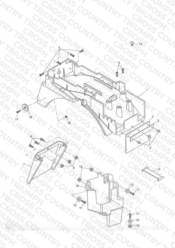 Rear Mudguard & Battery Box