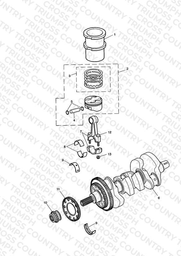 Crankshaft/Conn Rod/Pistons and Liners
