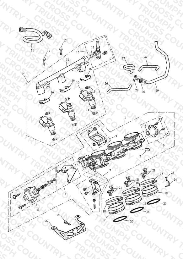 Throttles, Injectors and Fuel Rail