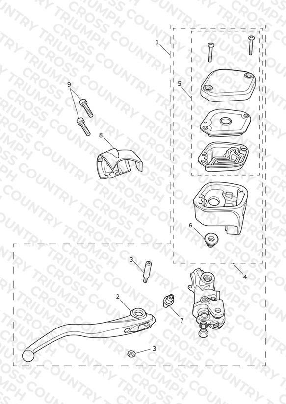 Front Brake M/Cyl Assy