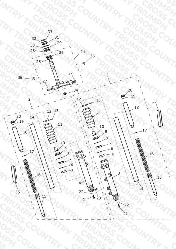 Front Forks & Lower Yoke
