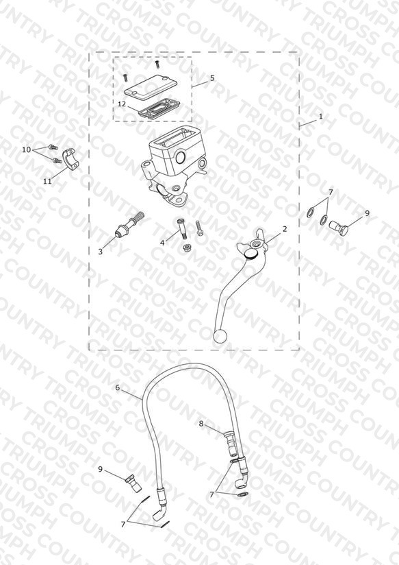 Front Brake Master Cylinder & Hoses