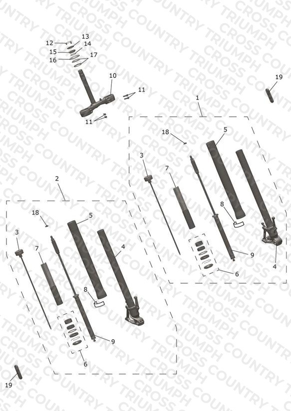 Front Forks & Lower Yoke Assy