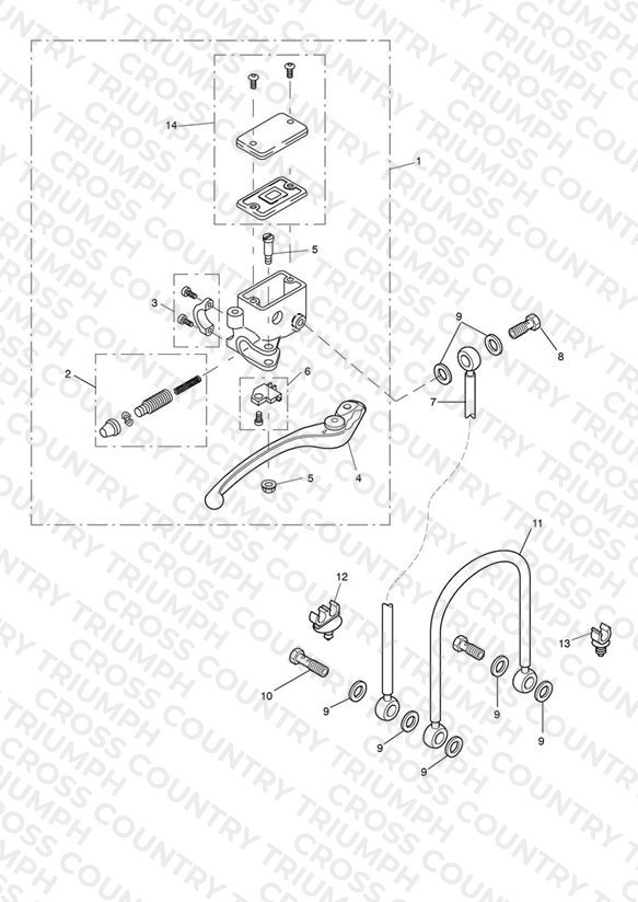 Front Brake Master Cylinder & Hoses