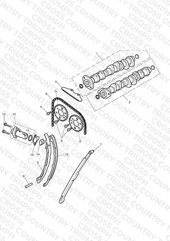 Camshaft & Camshaft Drive Eng No 508232 >