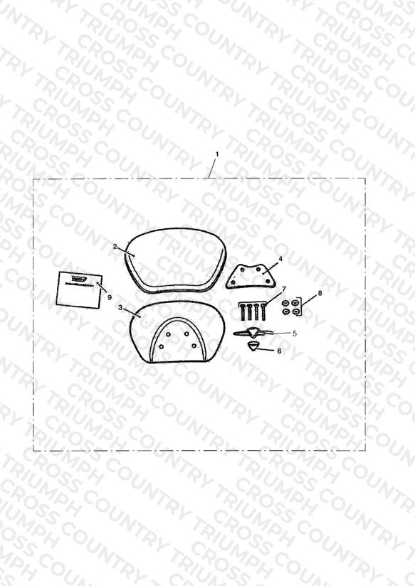 Longhaul Backrest Pad, Passenger