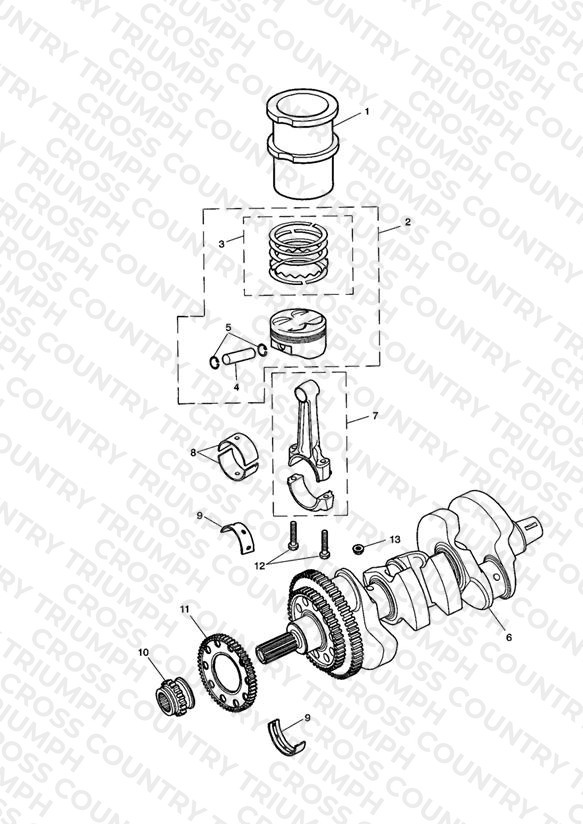 Crankshaft/Conn Rod/Pistons and Liners