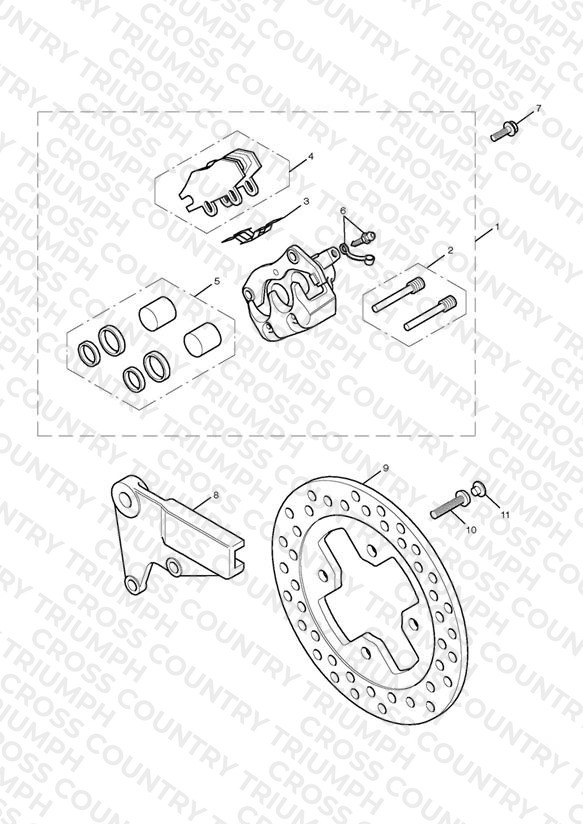 Rear Brake Caliper & Disc