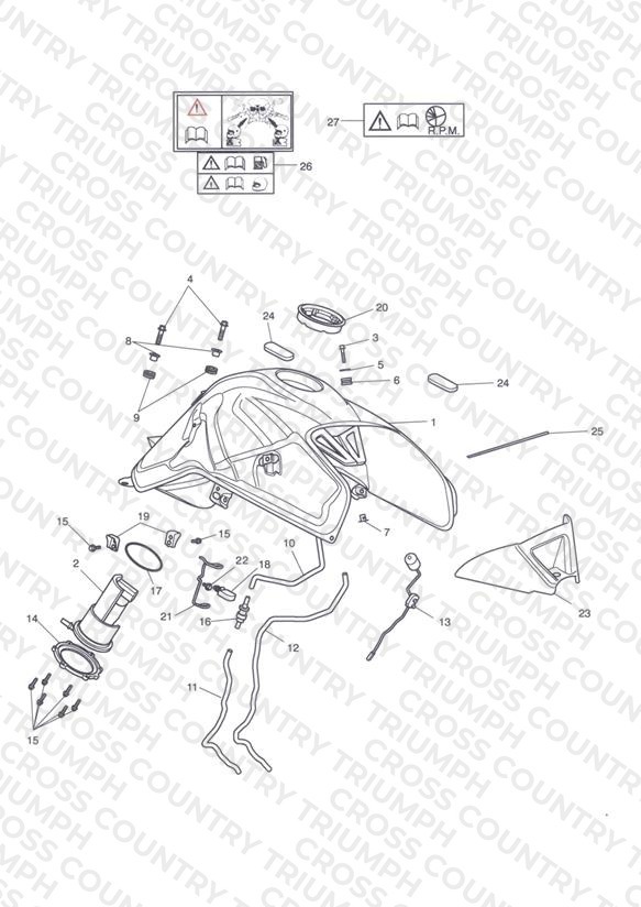 Fuel Tank, Fuel Pump & Fittings