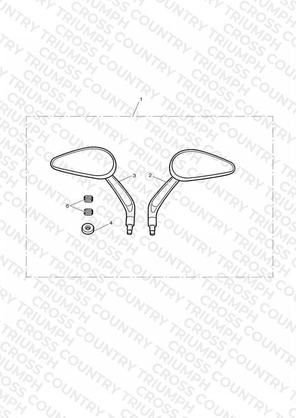 Teardrop Styled Mirror Kit