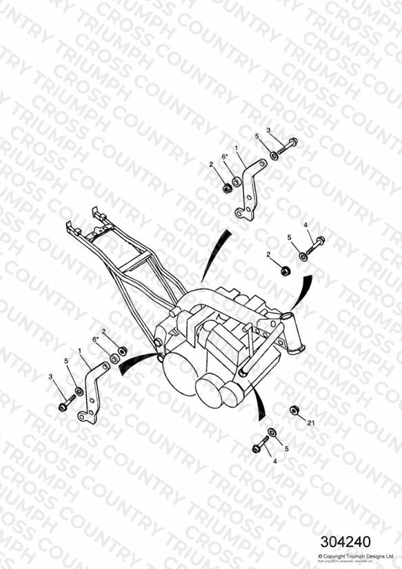 Linkage Carrier/Engine Mounting Bolts